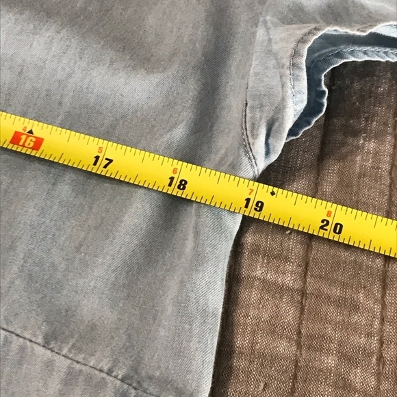 LILY EDELMAN / Blue Chambray Dress Size S - Picture 10 of 11